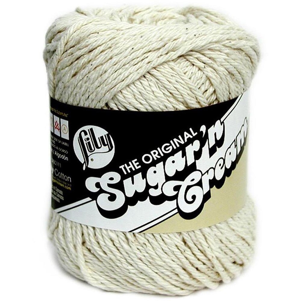 Spinrite, Sugar'n Cream, 100% Cotton, 4 ply, Yarn, Ecru